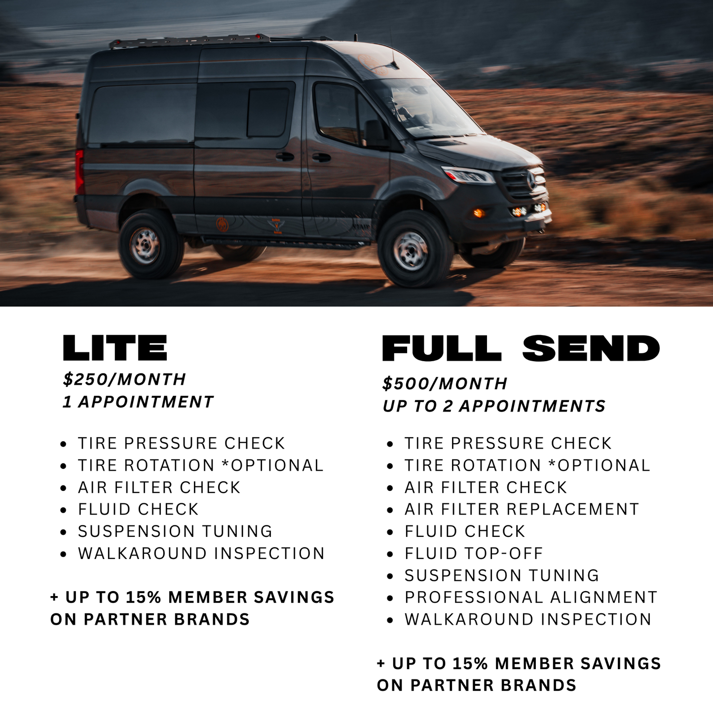 TRAIL HEAD: PRE & POST TRIP SERVICING