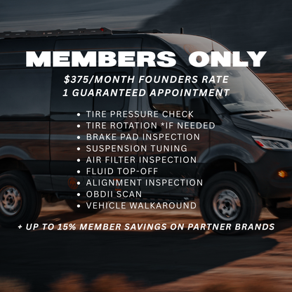 BASE CAMP: PRE/POST TRIP SERVICING MEMBERSHIP