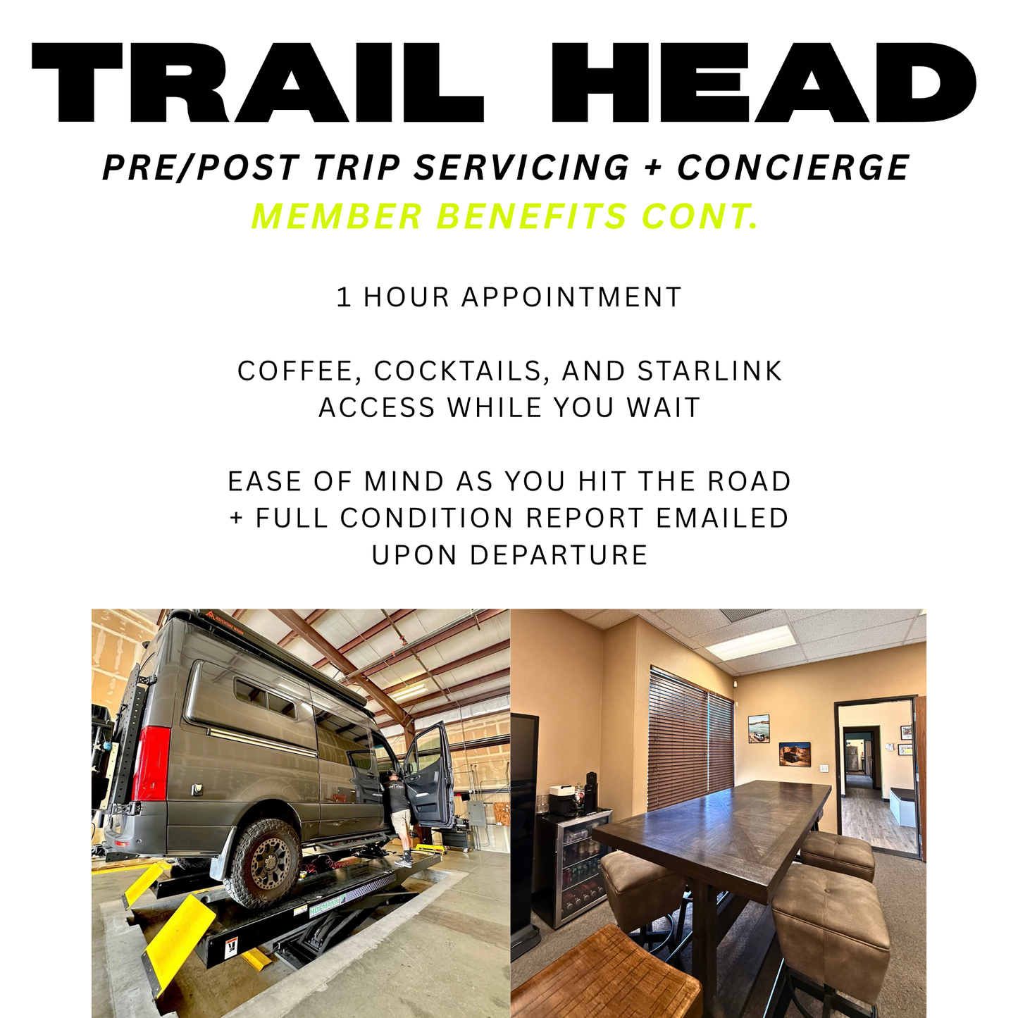 TRAIL HEAD: PRE & POST TRIP SERVICING