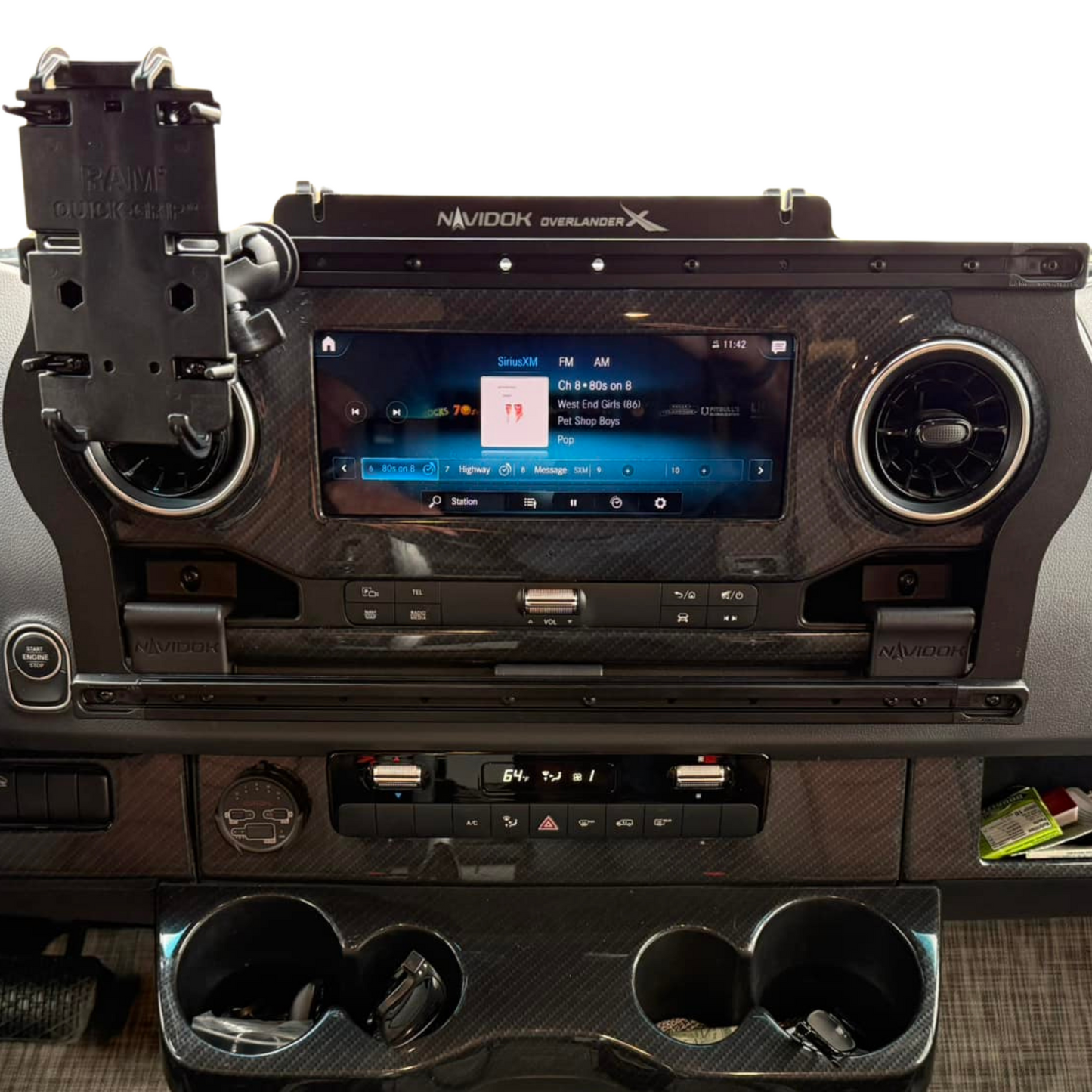 Navidok Overlander X - No Drill Dash Mount for Mercedes Sprinter - 2019+ by Terra X