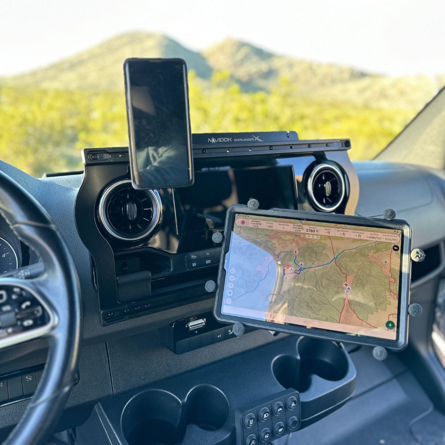 Navidok Overlander X - No Drill Dash Mount for Mercedes Sprinter - 2019+ by Terra X